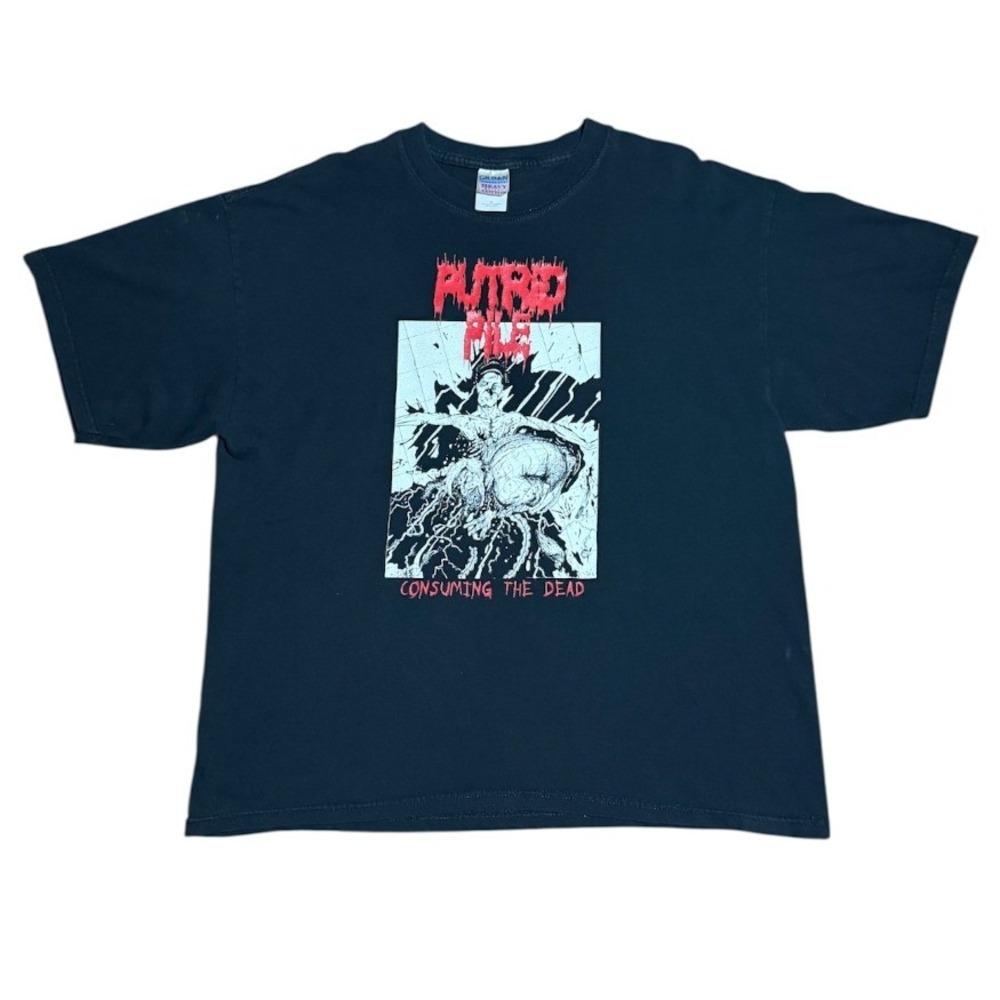 Vintage Putrid Pile Consuming The Dead Death Metal Band Concert Merch T-shirt